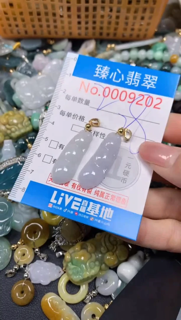 【闪购商品】翡翠颈饰未镶嵌含绳0009202