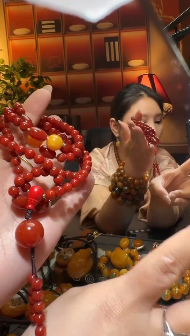 蜜蜡颈饰未镶嵌3244天然蜜蜡珠宝奇石全都保真