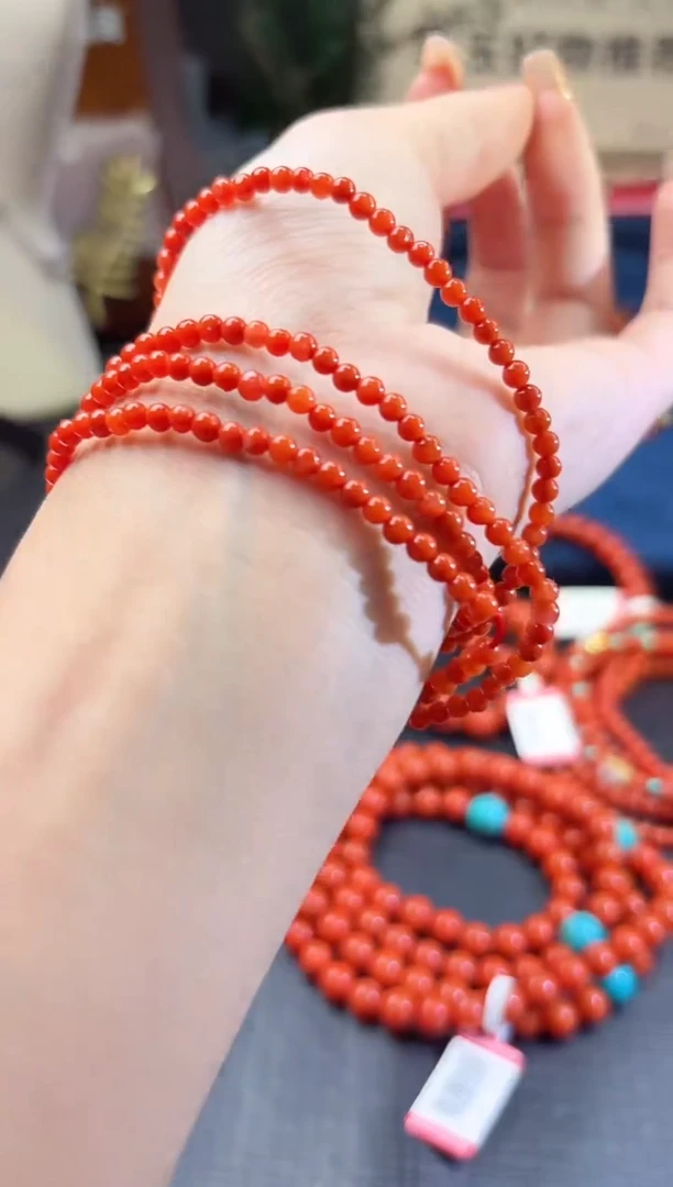 南红玛瑙未镶嵌颈饰100717934 随机发仅一件