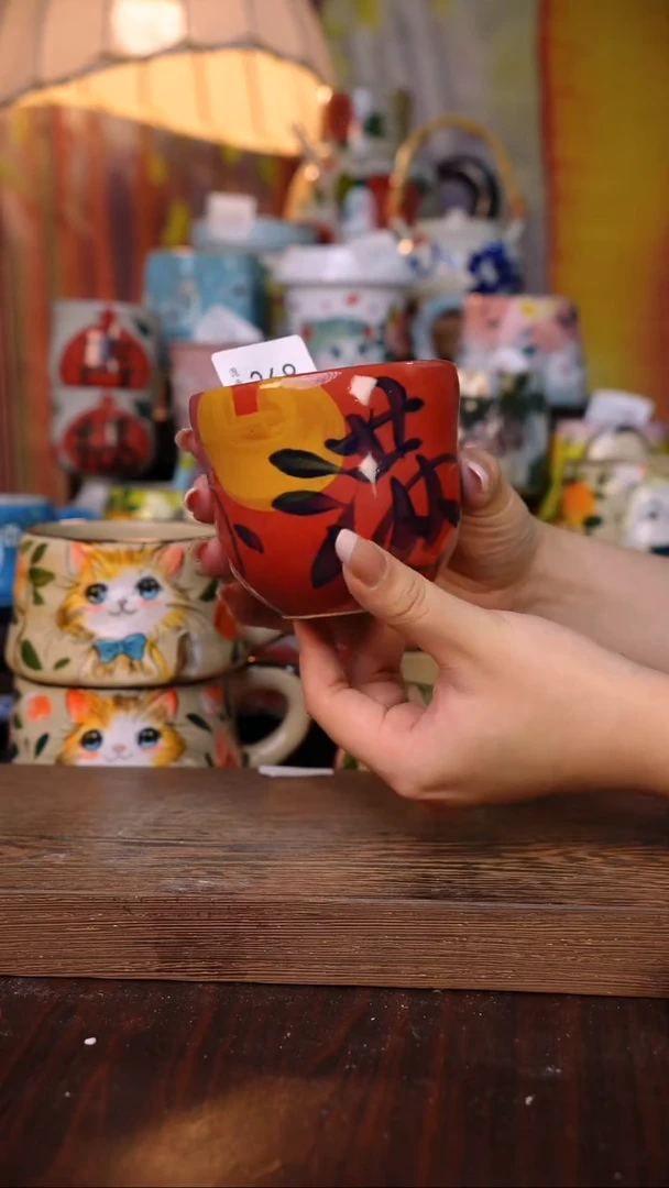 摆件陶泥垚手作 景德镇手工手绘陶瓷器物