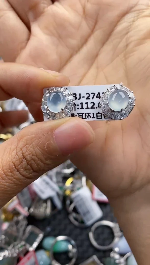 银S925镶嵌戒指翡翠111   4