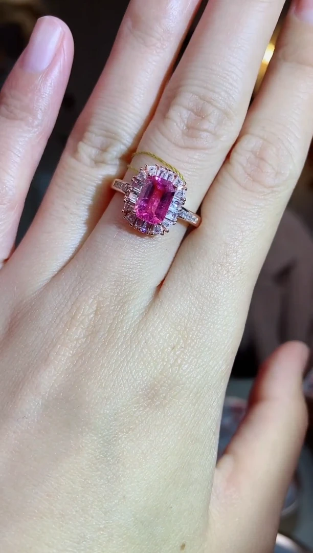 银S925镶嵌手饰碧玺手饰