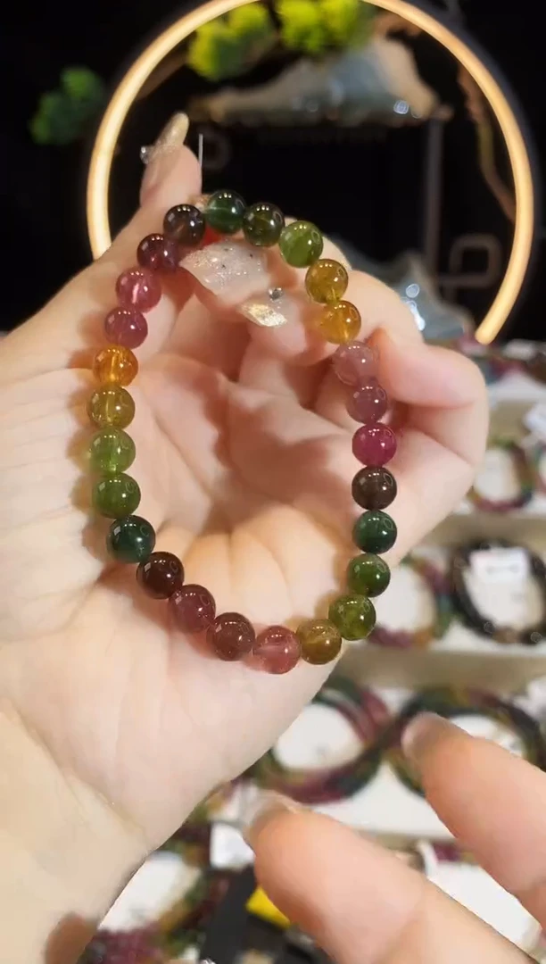 未镶嵌手链碧玺YSG61008素圈颜色微差