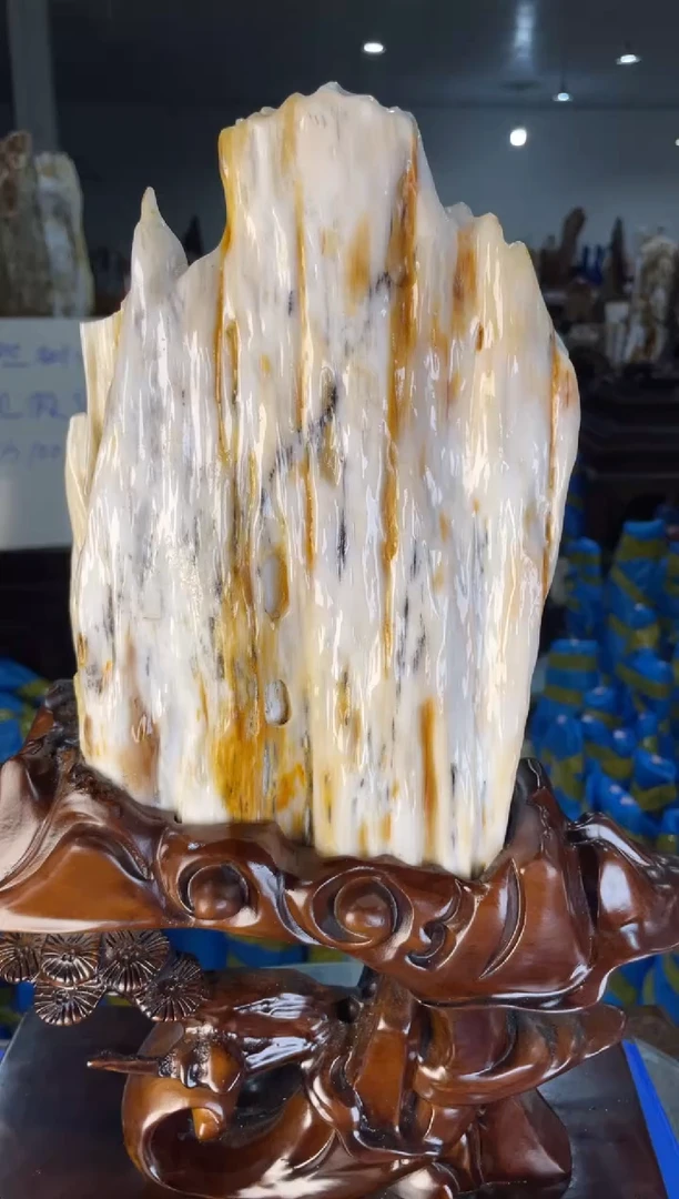 未镶嵌摆件硅化玉38