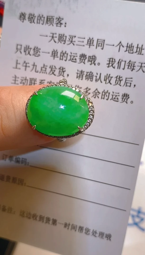 翡翠银S925镶嵌耳饰天然