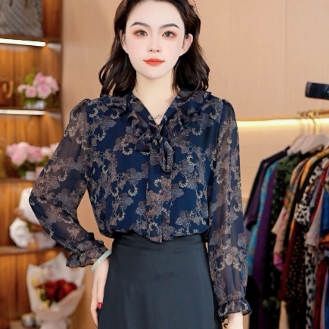 9393-15新款女式上衣长袖小衫