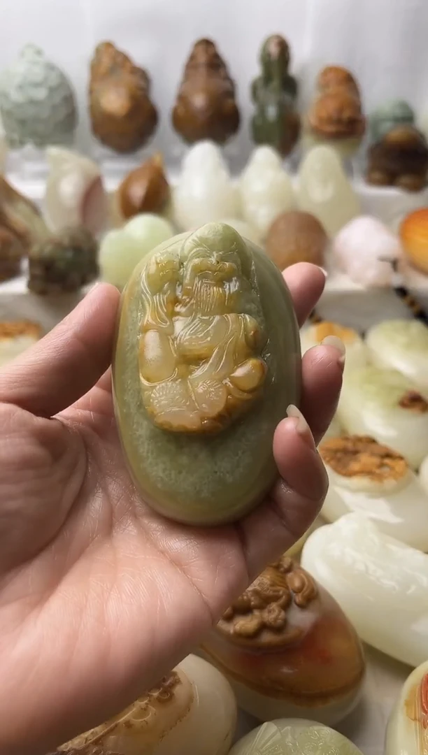 石材方解石棉纹正常不退换寿星
