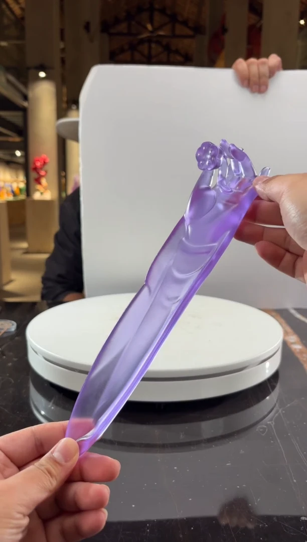 摆件璨石美学紫罗兰佛手艺术香插