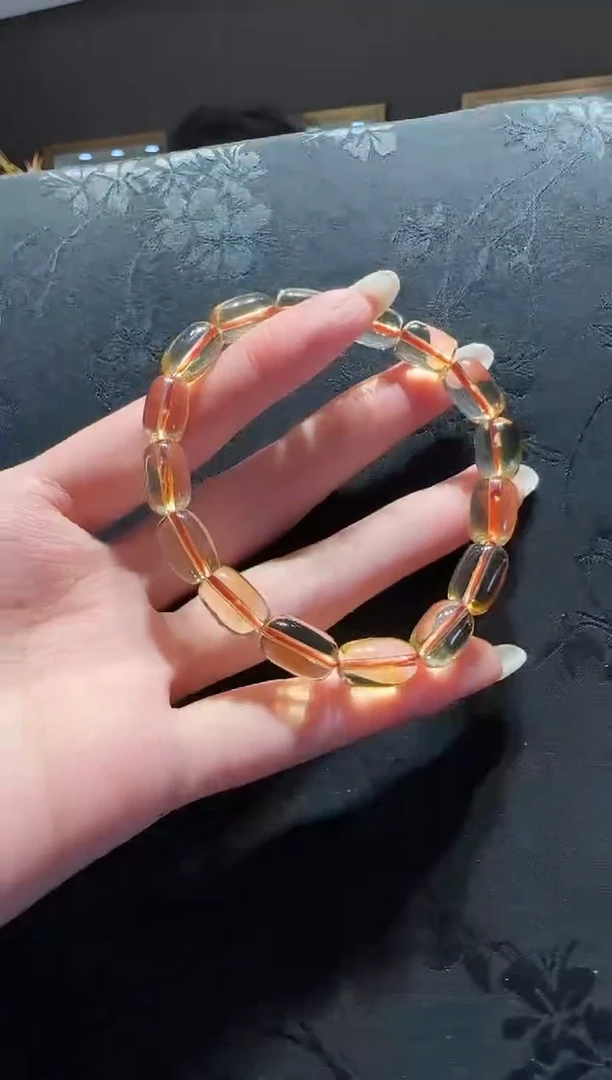 【闪购商品】黄晶手串未镶嵌黄水晶手串