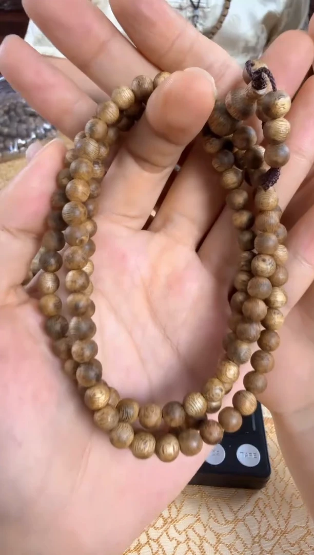 手串沉香奇楠沉香白棋卡6圆珠多圈手串多样性发一