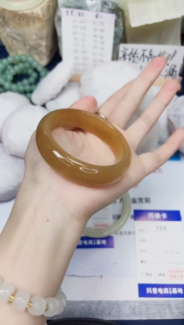 【闪购商品】石英质玉手镯未镶嵌155-财气镯-圈口56
