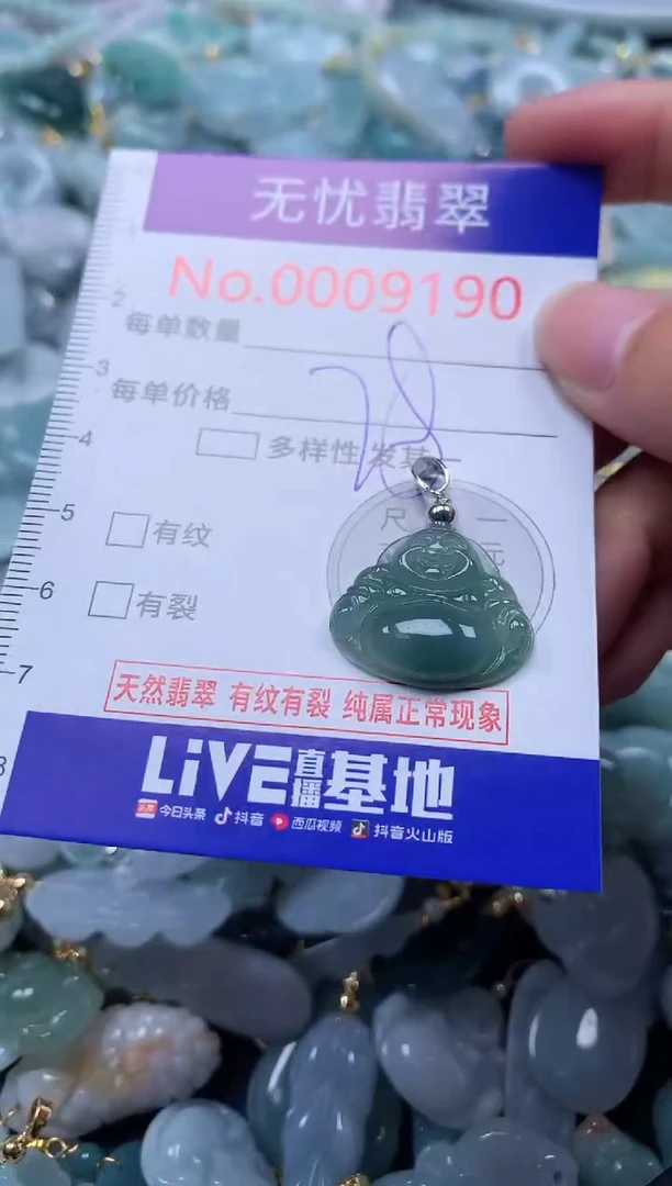 翡翠未镶嵌吊坠(不含链)9190