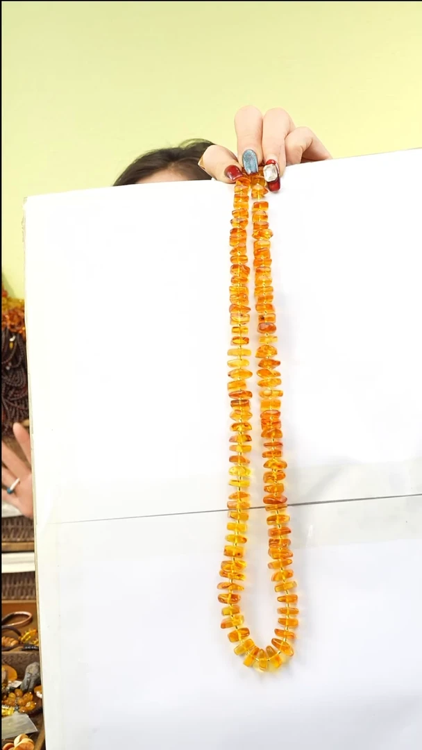 【闪购商品】琥珀颈饰未镶嵌多样性发一