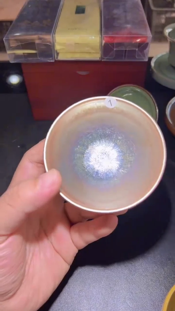 茶盏H***y1柴烧建盏主人杯
