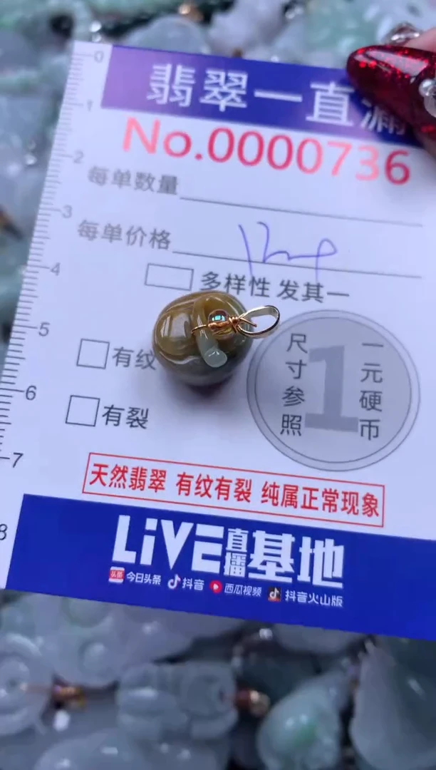 吊坠(不含链)未镶嵌翡翠736