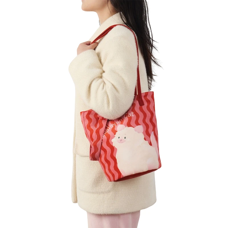 2025 小众日系ins风时尚少女环保休闲百搭通勤水桶包斜挎单肩包