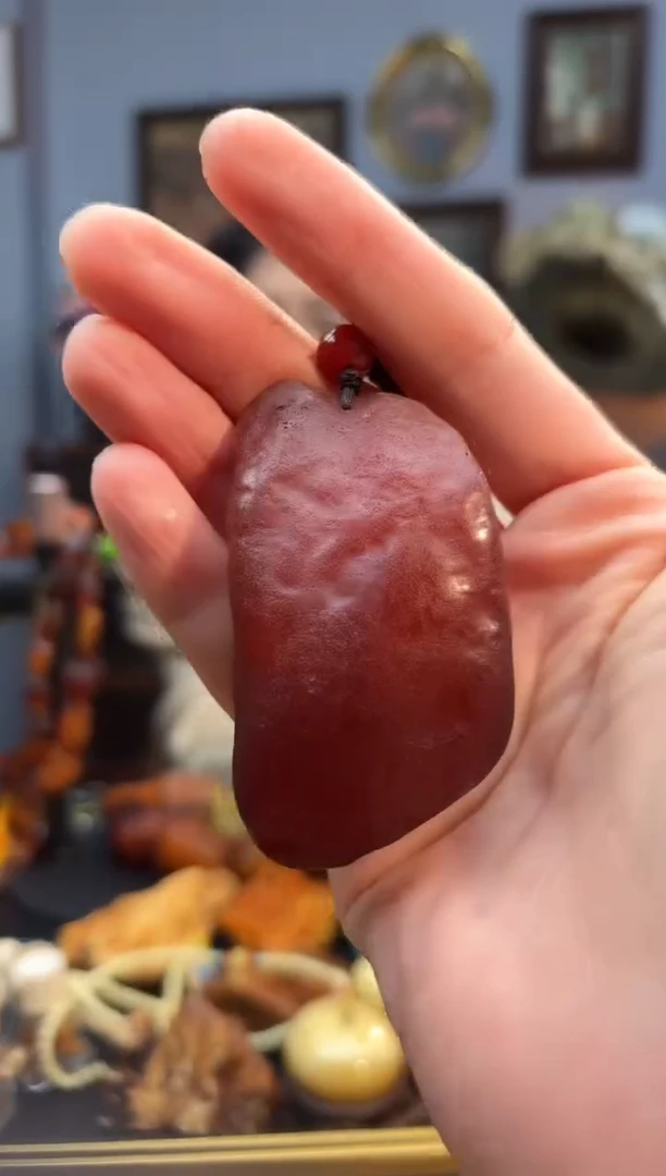 琥珀颈饰未镶嵌吊坠