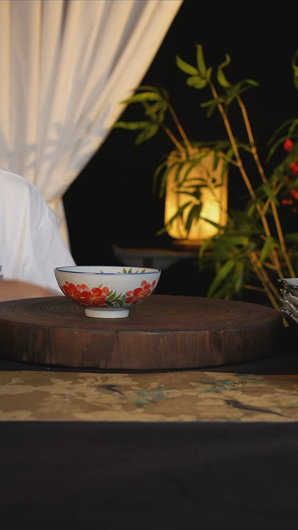 碗景德镇手工手绘高温釉下彩可进蒸箱烤箱洗碗机