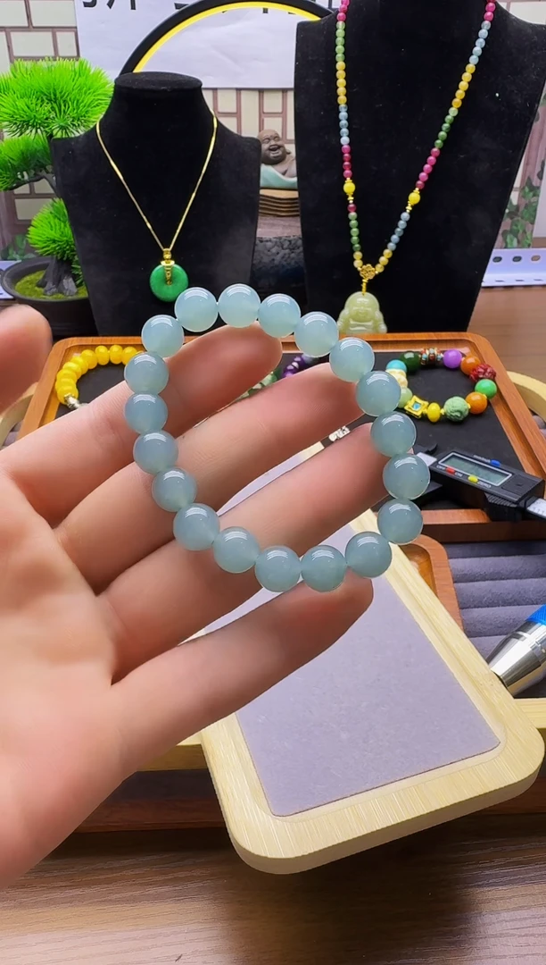 14K金镶嵌手链翡翠S144