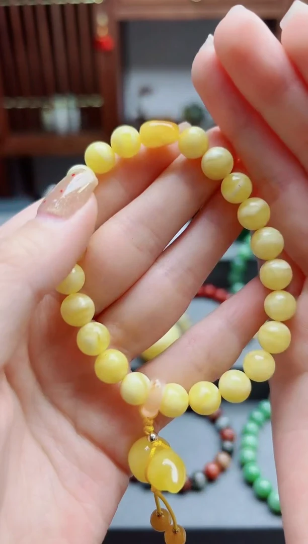 未镶嵌蜜蜡裸石蜜蜡手串SAF