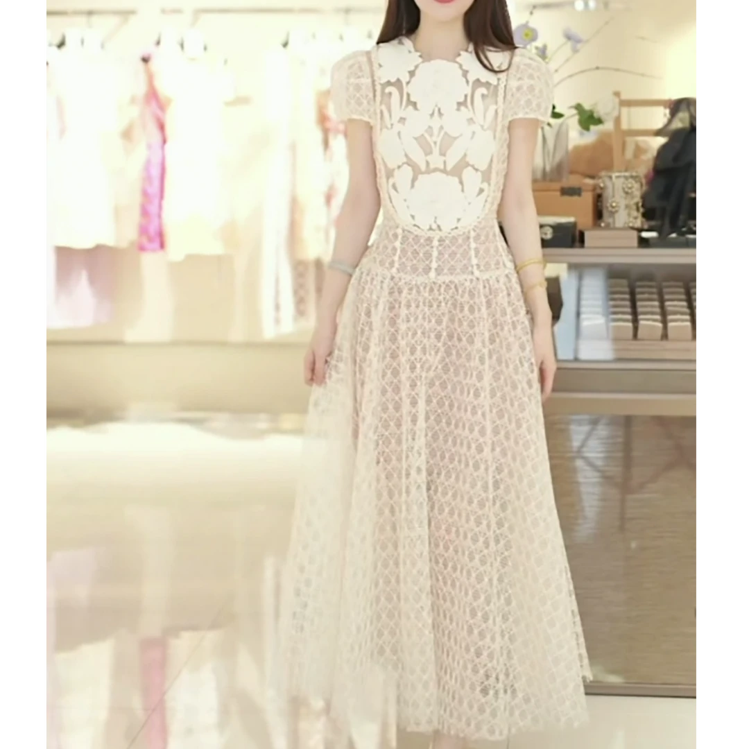 【高高甄选】法式小众设计师裙子高贵优雅收腰女装连衣裙GSEN68005