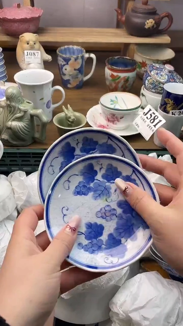 瓷片月**梗