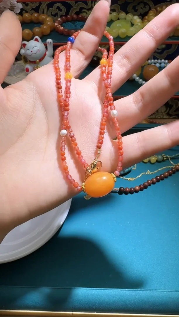 琥珀颈饰未镶嵌桐*儿多样性发一件762