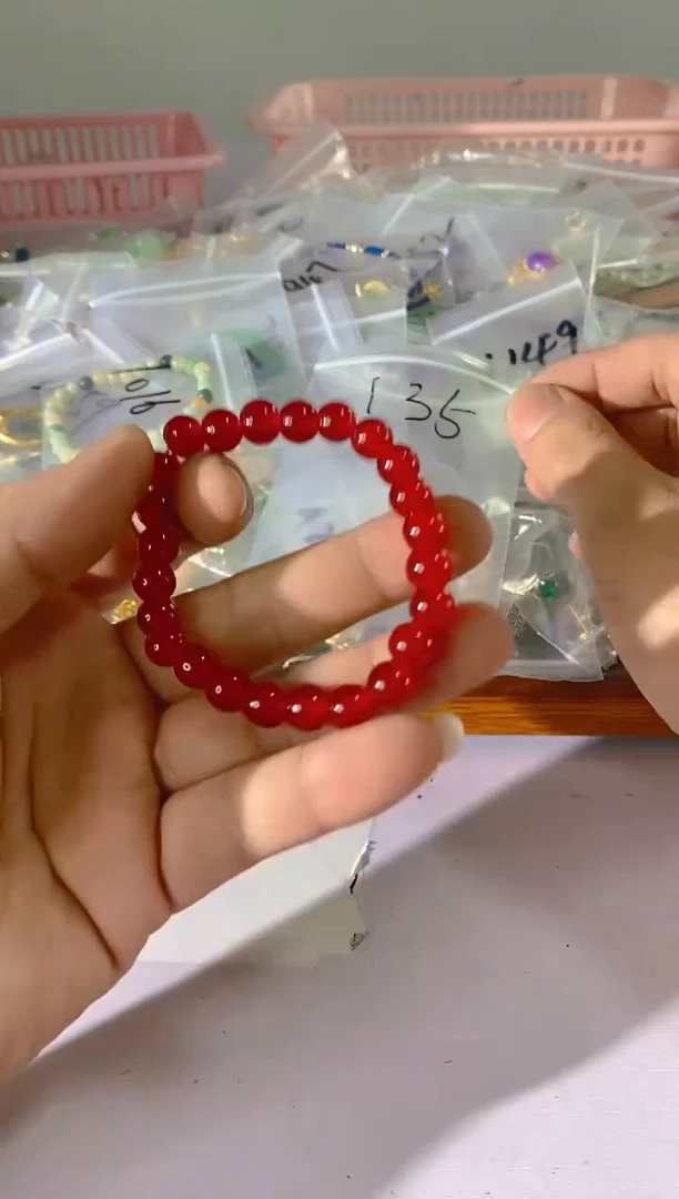 【闪购商品】水晶颈饰银S925镶嵌135红宝，蓝宝，多样性发一件赠链