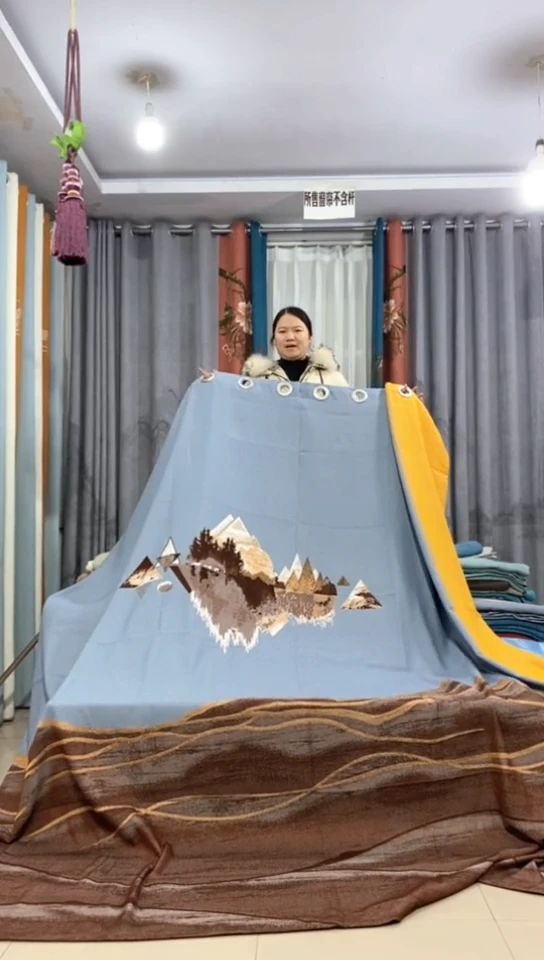 布 成品窗帘    5.8*2.7