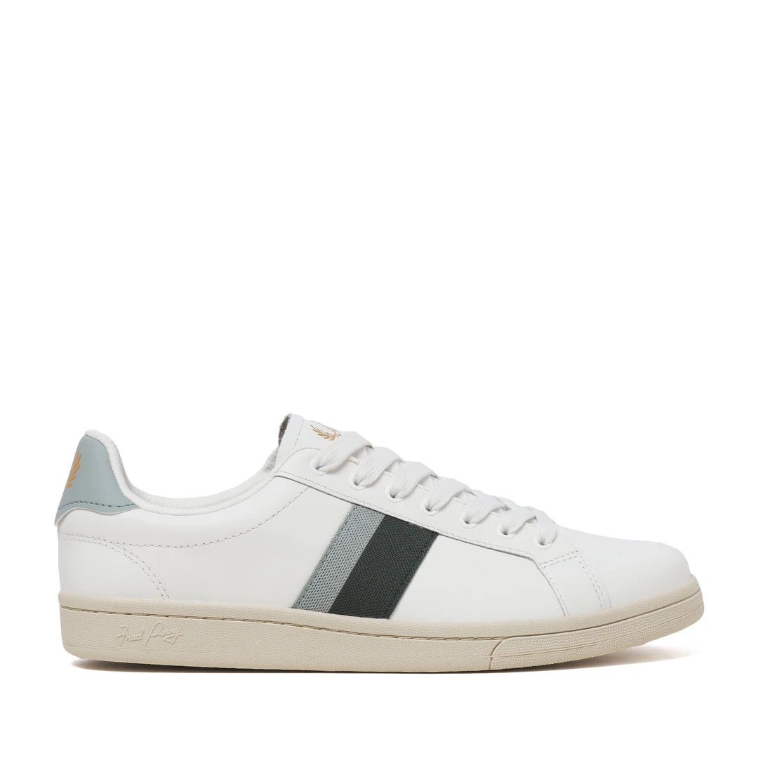 FRED PERRY 25年新品欧若风 复古德训白色男士休闲板鞋