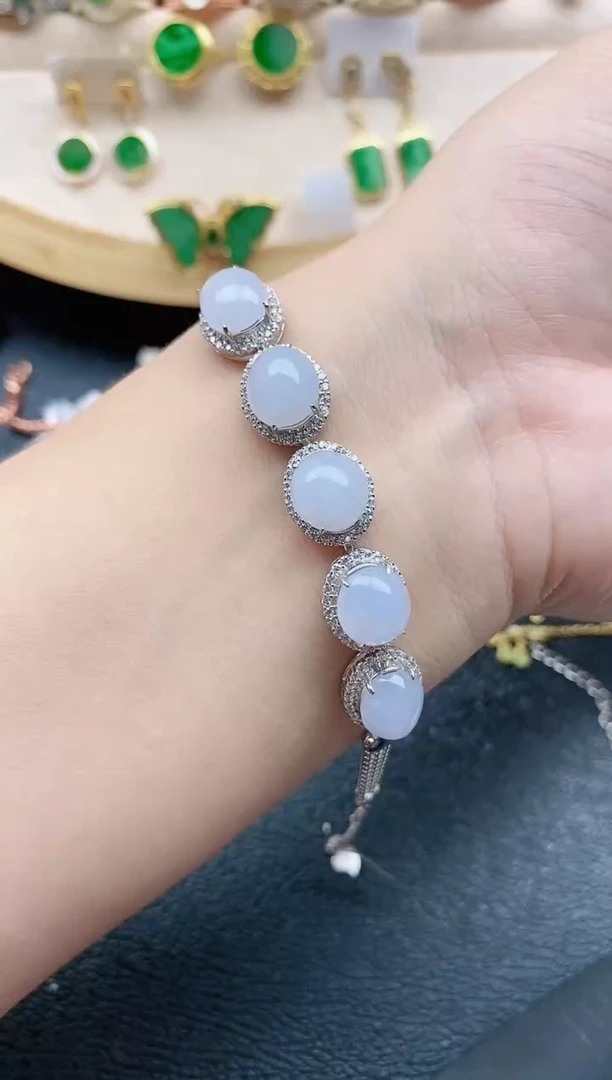 翡翠戒指银S925镶嵌11111