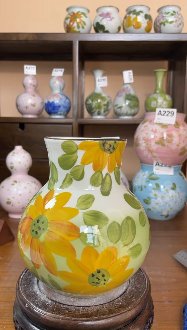瓶瓶景德镇手绘陶瓷花瓶 源头工厂