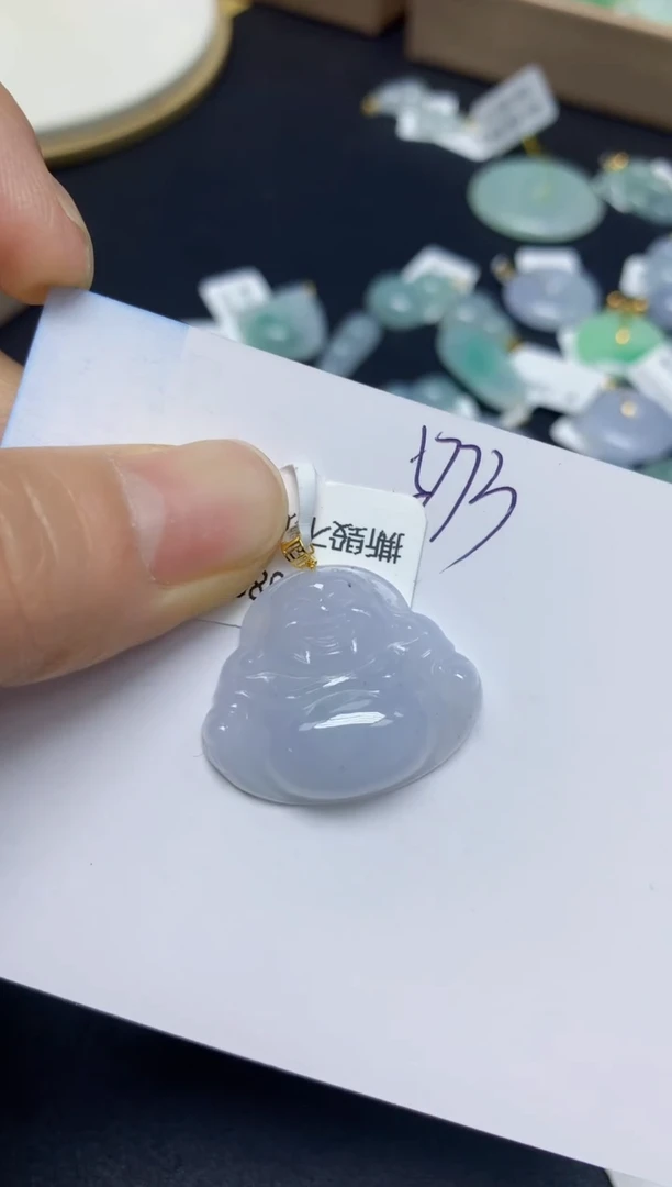 【闪购商品】翡翠挂件18K金镶嵌 天然翡翠A货