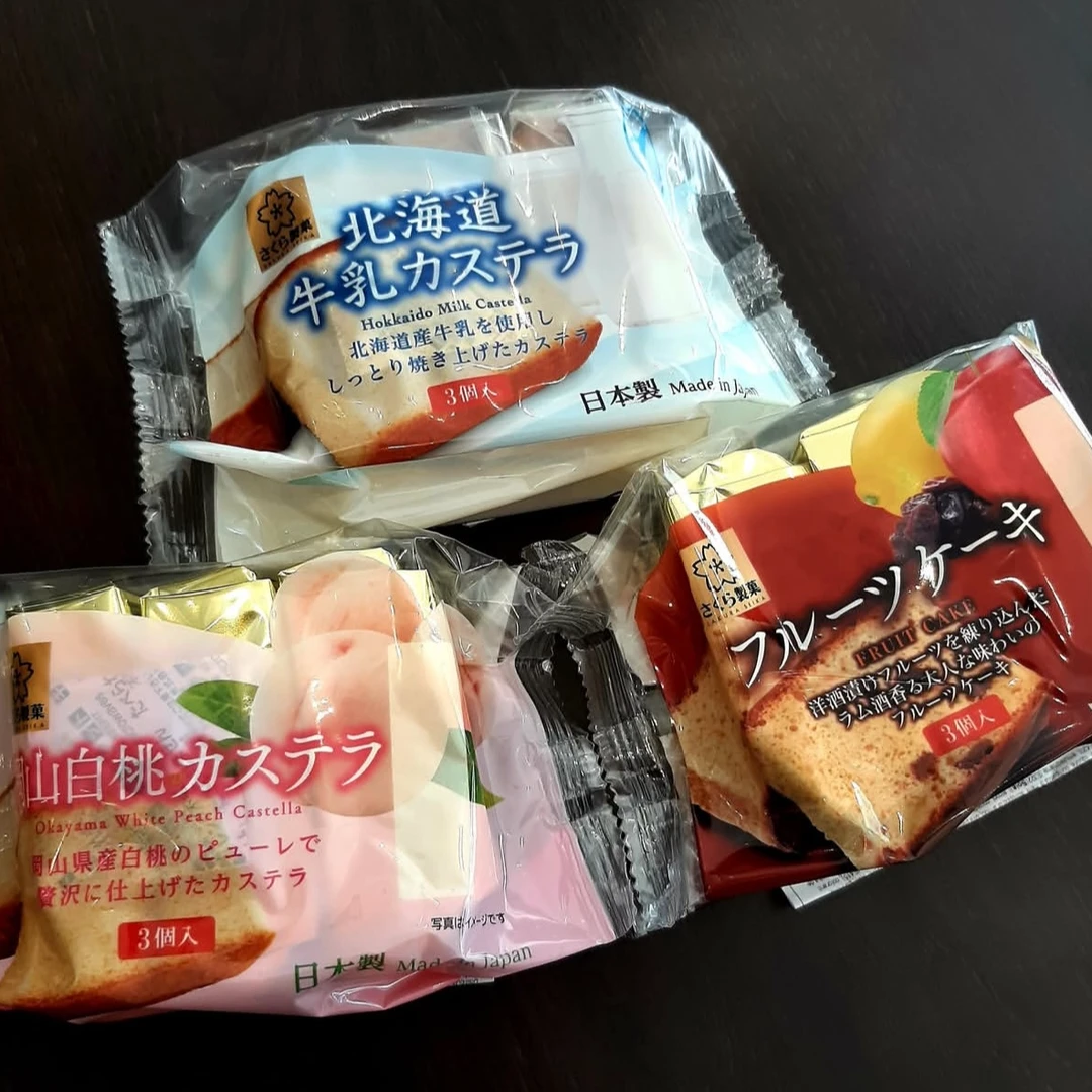 日本SakuraSeika樱花制果冈山白桃北海道牛奶蛋糕（赏味期25.10.18