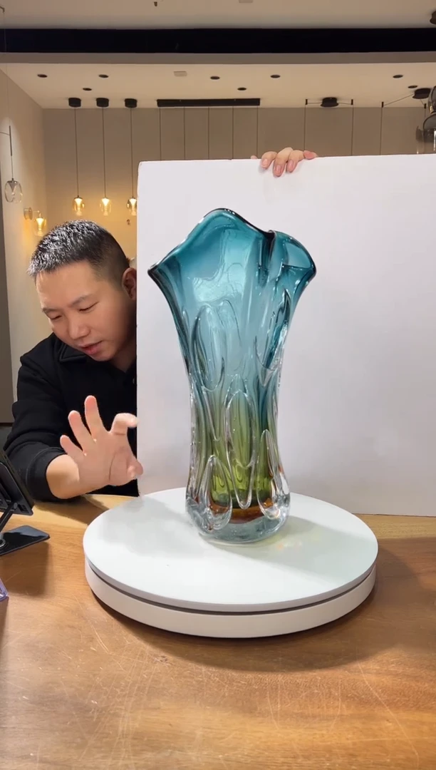 【闪购商品】茶宠巴比特美学 深绿色艺术花器