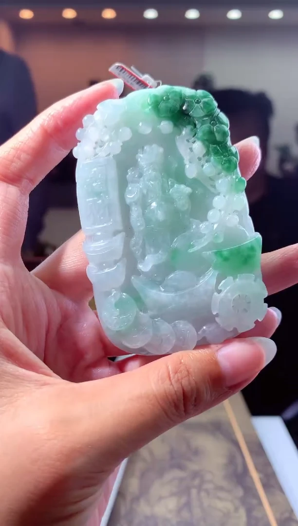 【闪购商品】定制翡翠未镶嵌挂件发货（拍一发一）