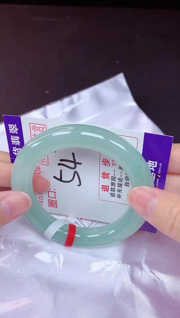 未镶嵌手镯翡翠54（48小时鉴赏期 ）