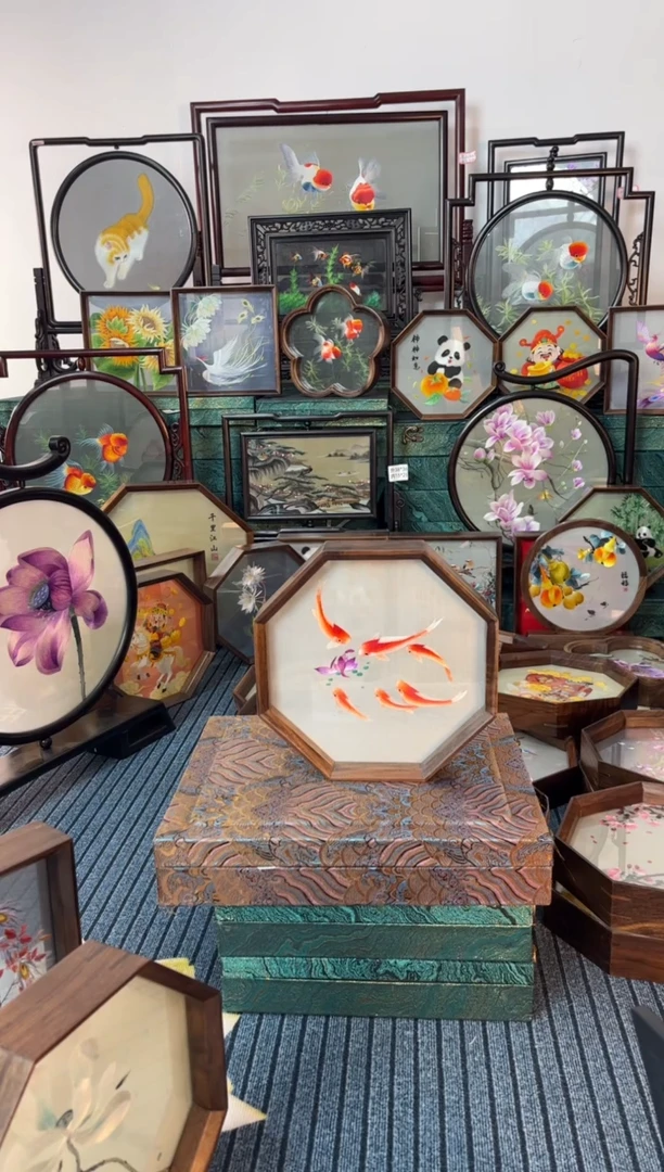 刺绣刺绣双面绣摆件