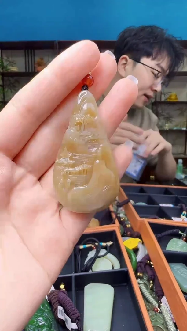 颈饰未镶嵌和田玉风**画1