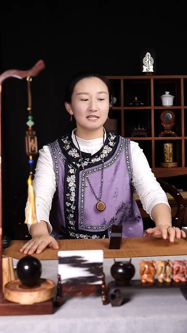 拈**笑印度小叶紫檀手机支架/