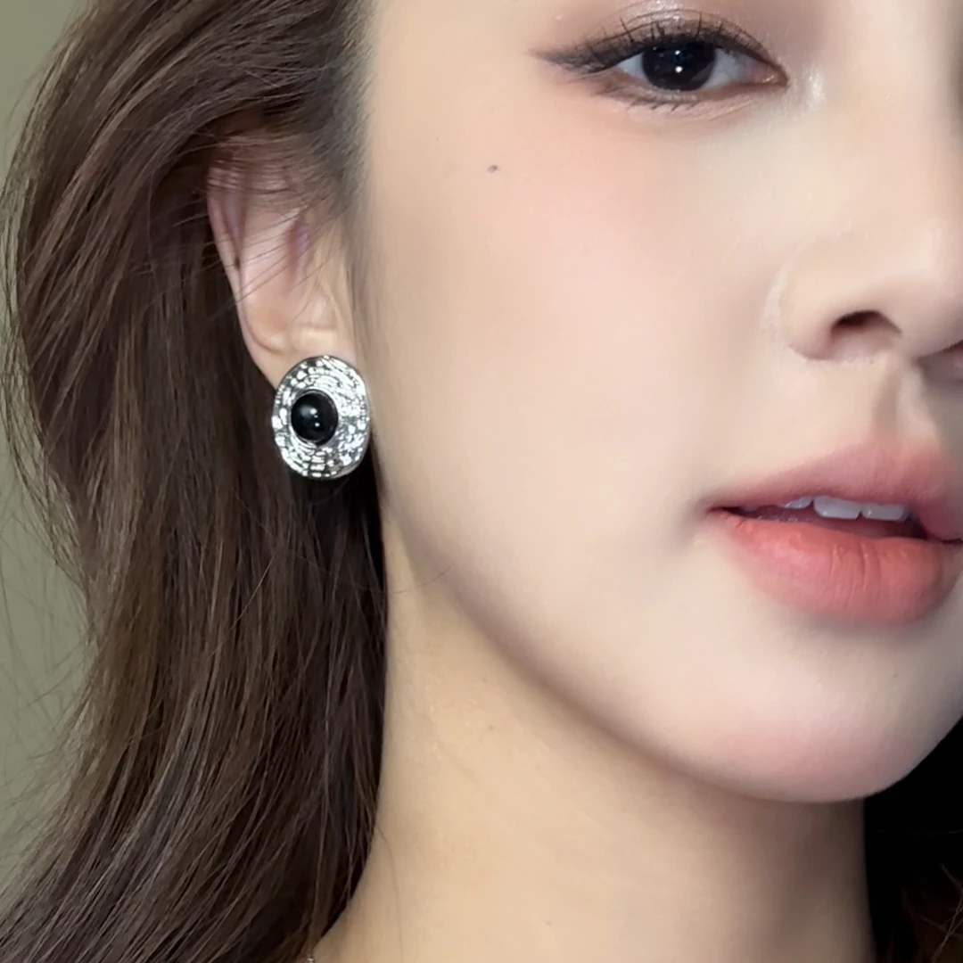 合金耳饰 法式复古时尚金属高级感简约耳饰