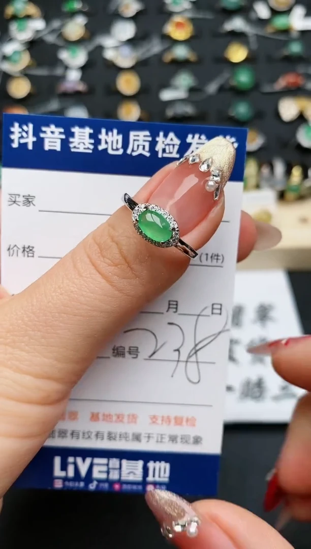 【闪购商品】翡翠戒指银S925镶嵌...........