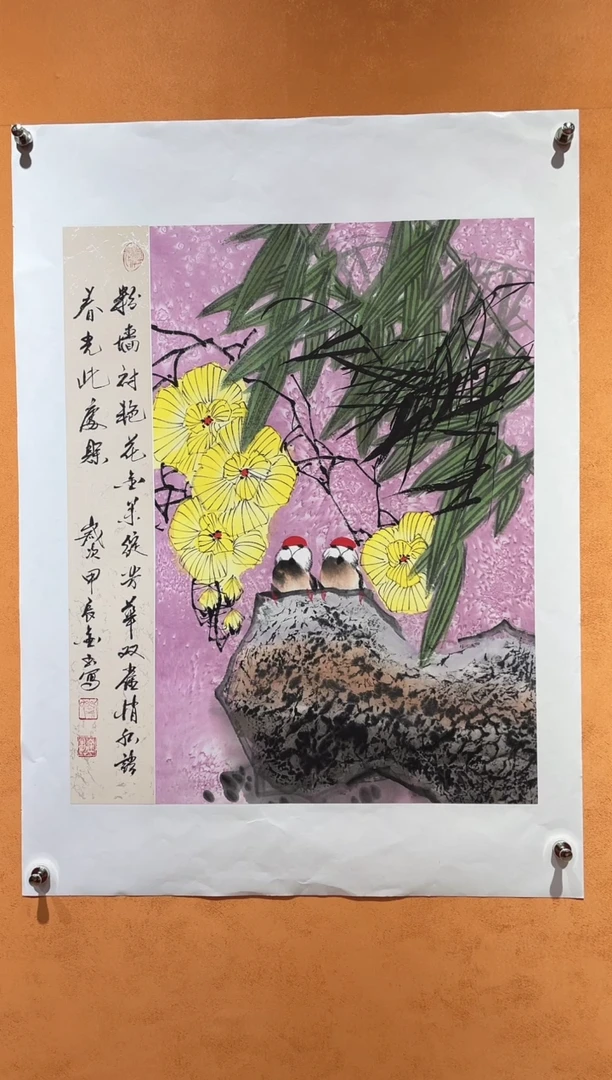 国画刘金玉老师亲笔手绘