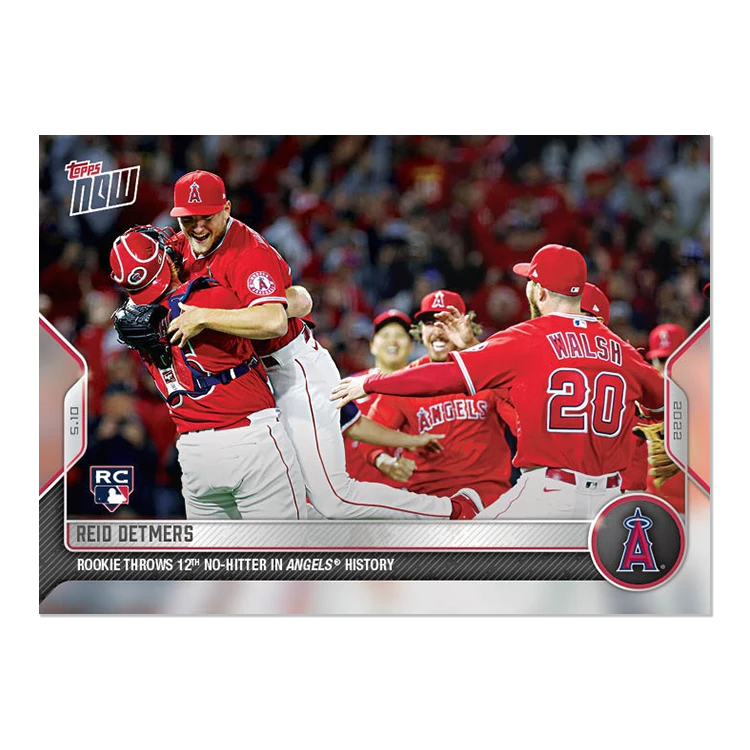 天使队 Detmers 戴墨斯 2022 Topps Now #161 无安打比赛 纪念卡
