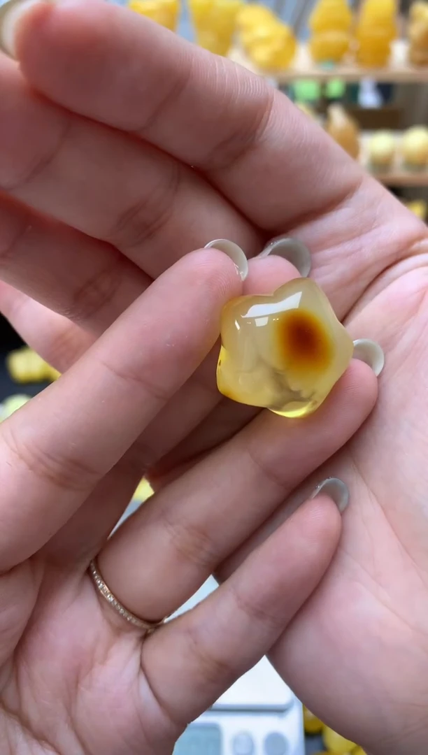 琥珀未镶嵌珠宝奇石089琥珀蜜蜡微瑕花粉