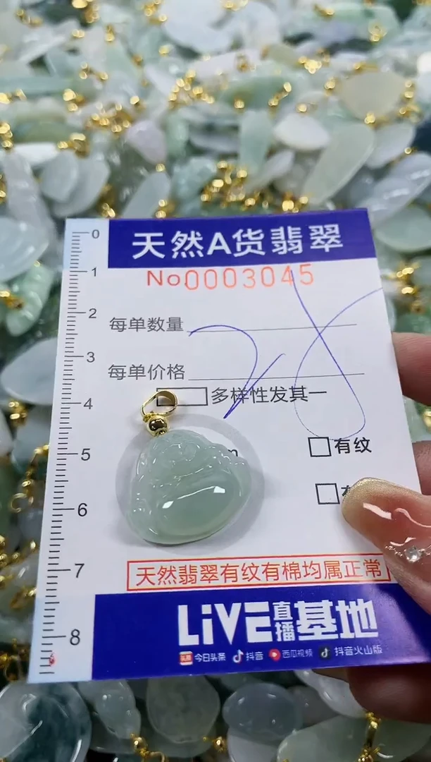 颈饰未镶嵌翡翠天然A货翡翠