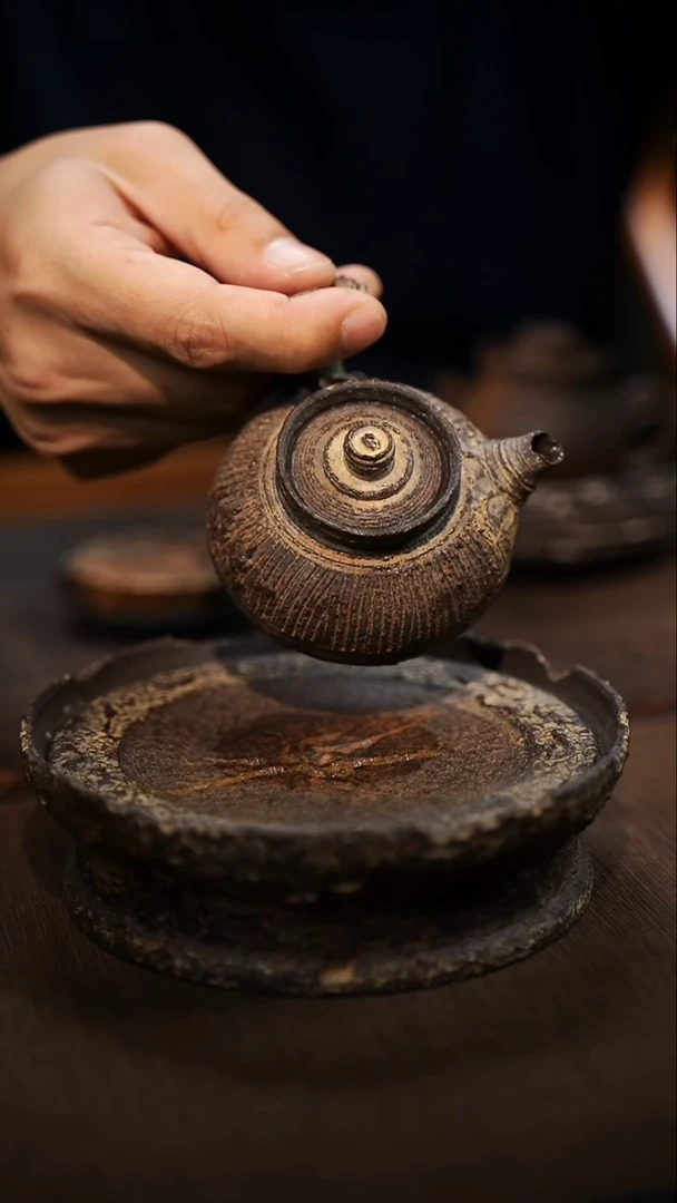 全手工制作  南蛮侧把壶  100CC