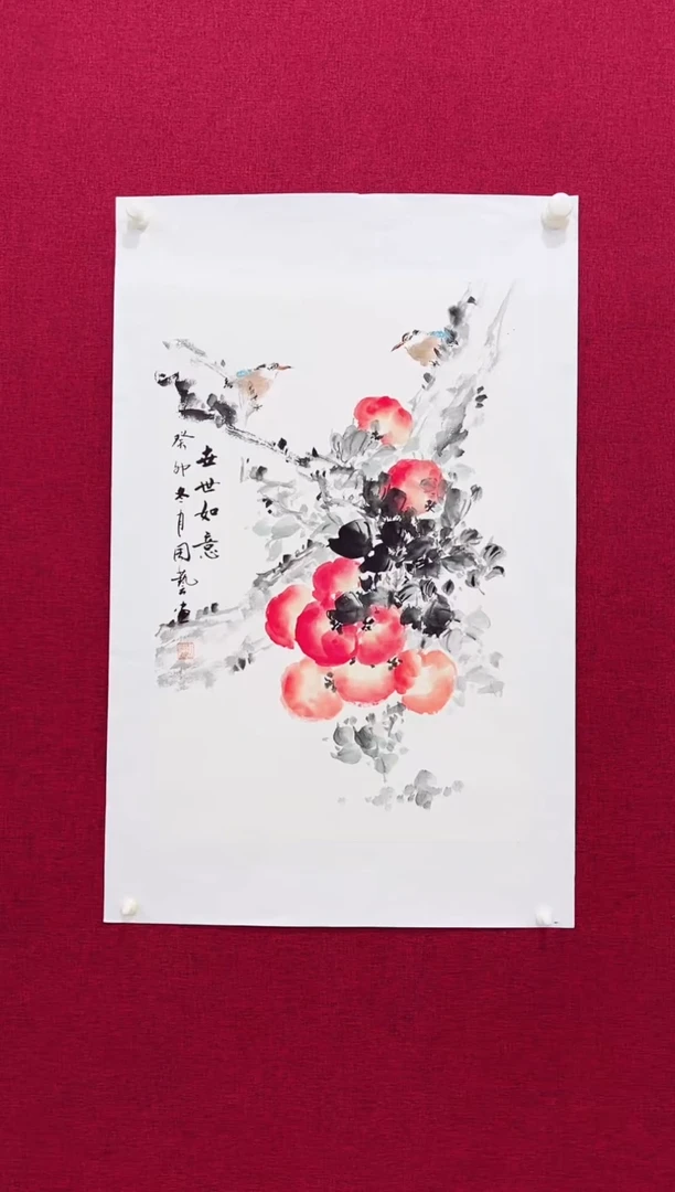 国画周艺国画花鸟作品