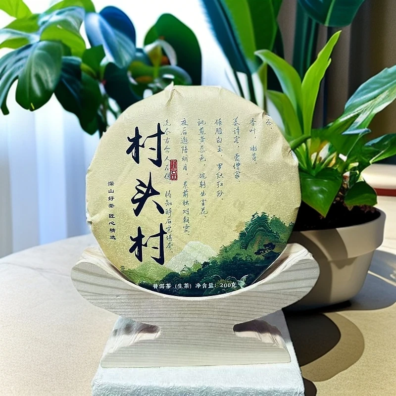 【村头村】2021年·头春头采·200克普洱生茶饼