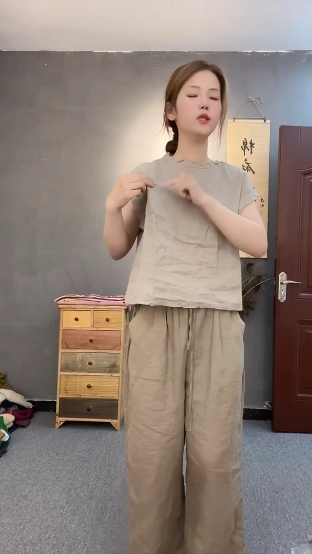 特价亚麻套头清仓